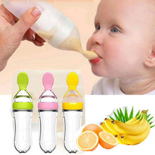 Load image into Gallery viewer, Baby Silicone Spoon Bottle Feeder
